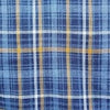 Blau kariertes Set
