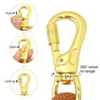 Personalized Light Weight Corduroy Dog Collar Rope Leash Set