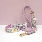 Personalized Cotton Dog Collar Leash Set