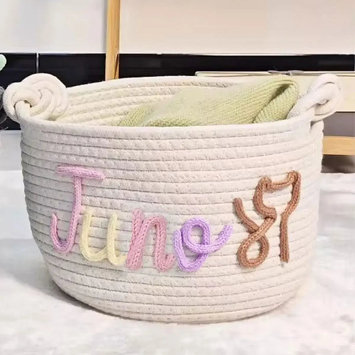 DDPaws  White 1 / M Cute Custom Pet Basket