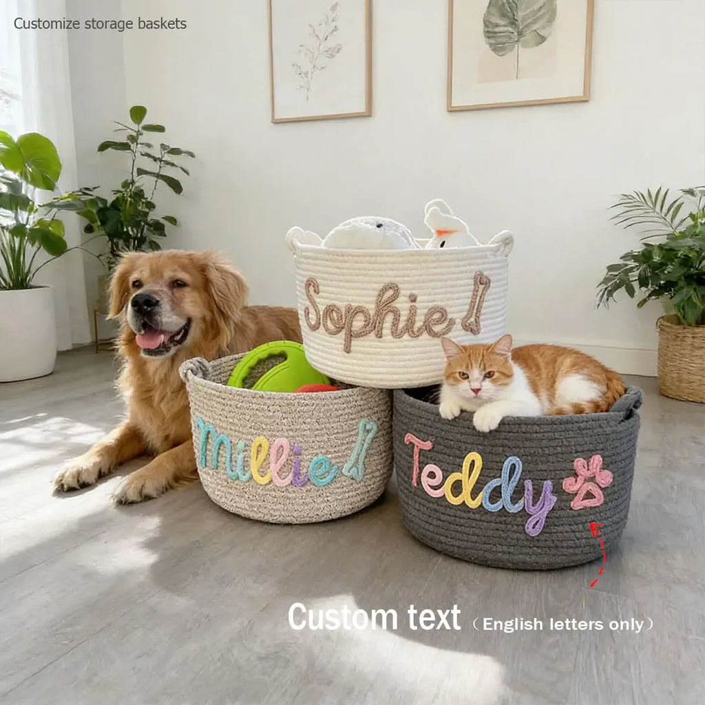 DDPaws  Cute Custom Pet Basket
