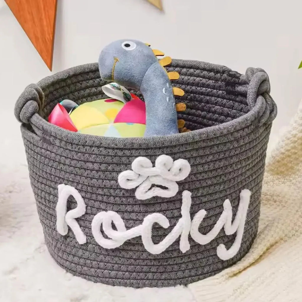 DDPaws  Grey 1 / M Cute Custom Pet Basket