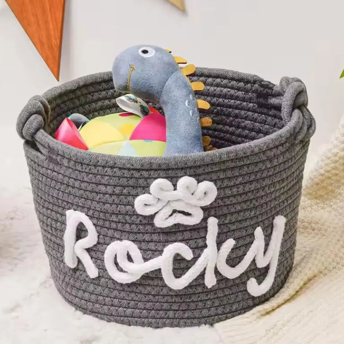 DDPaws  Grey 1 / M Cute Custom Pet Basket