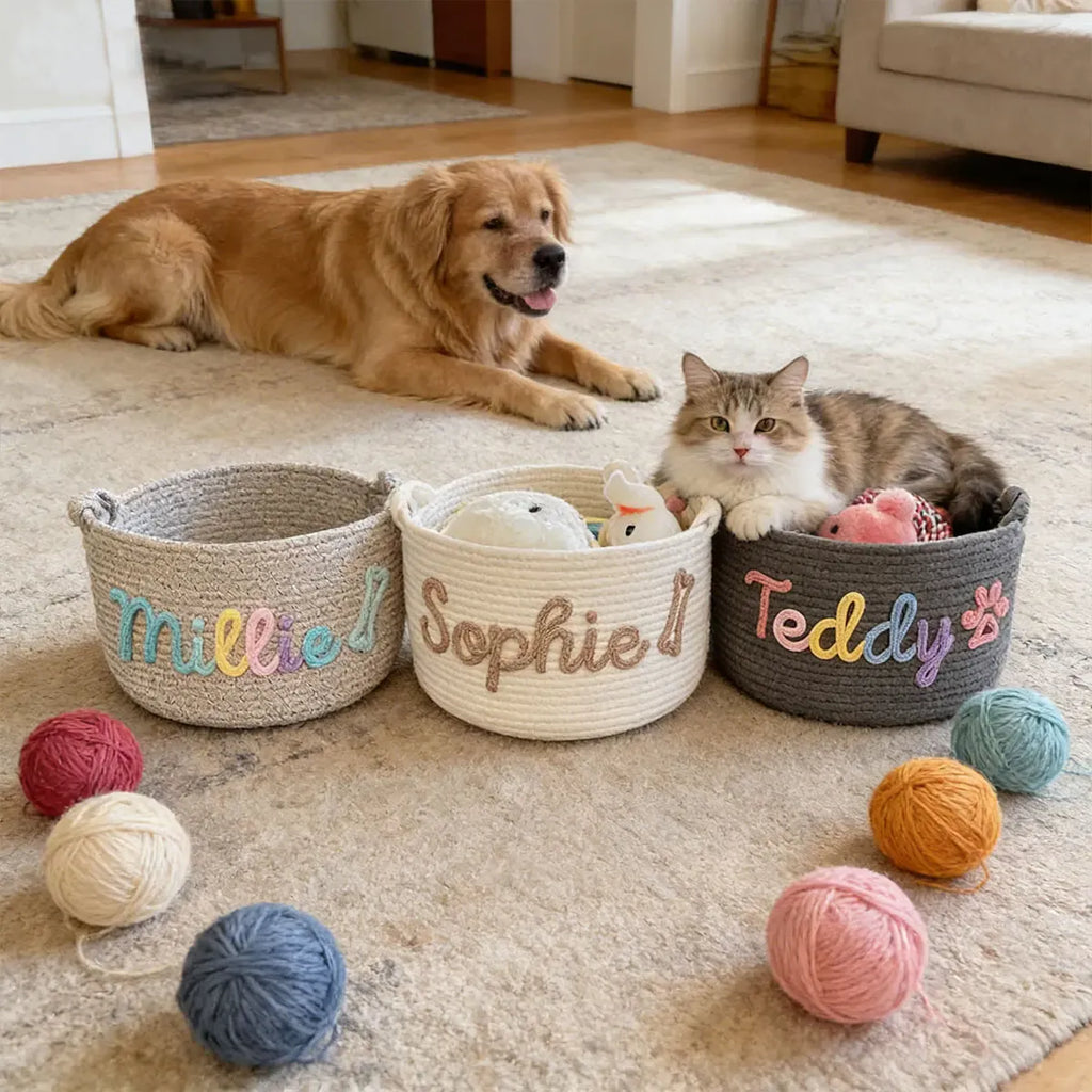 DDPaws  Cute Custom Pet Basket