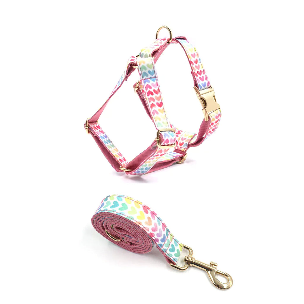 Pink Hearts Print Set