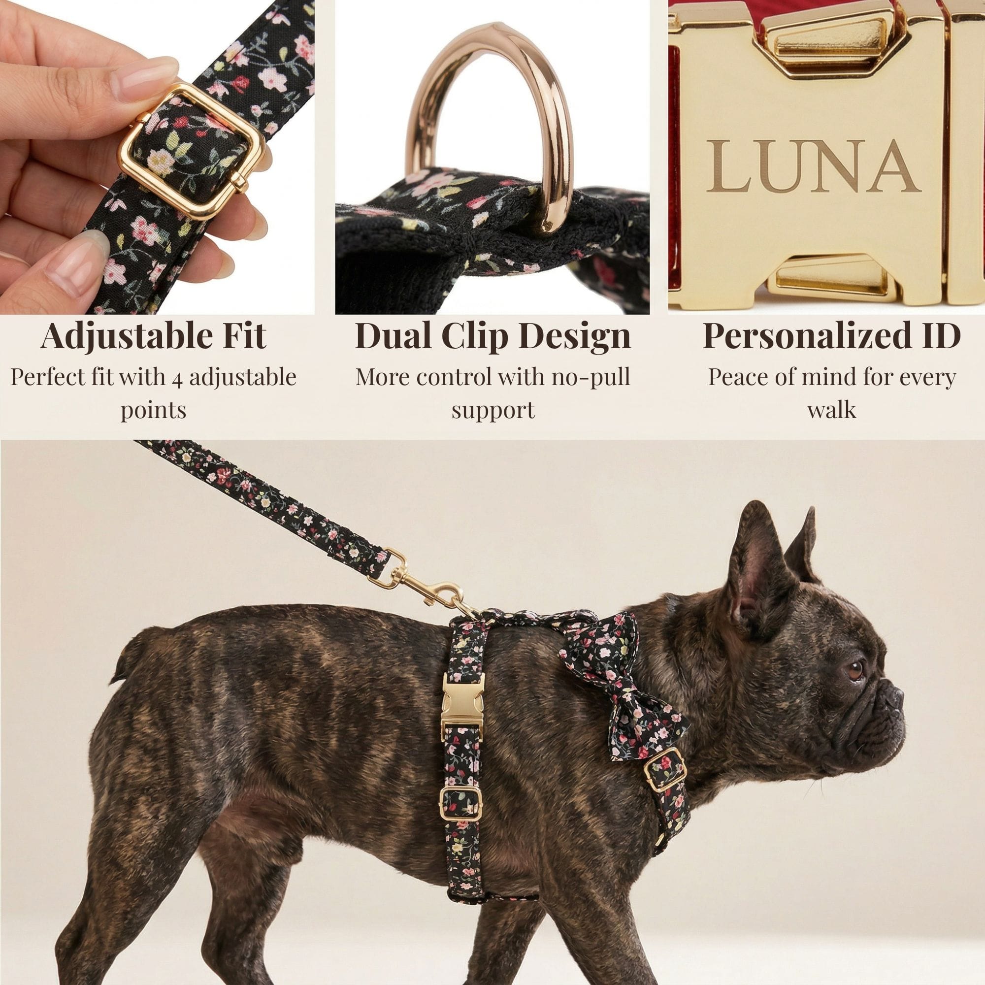 D&D Paws  Midnight Blossom Floral Set