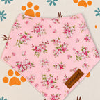 Designed Pink Blossom Floral Dog Vest Set