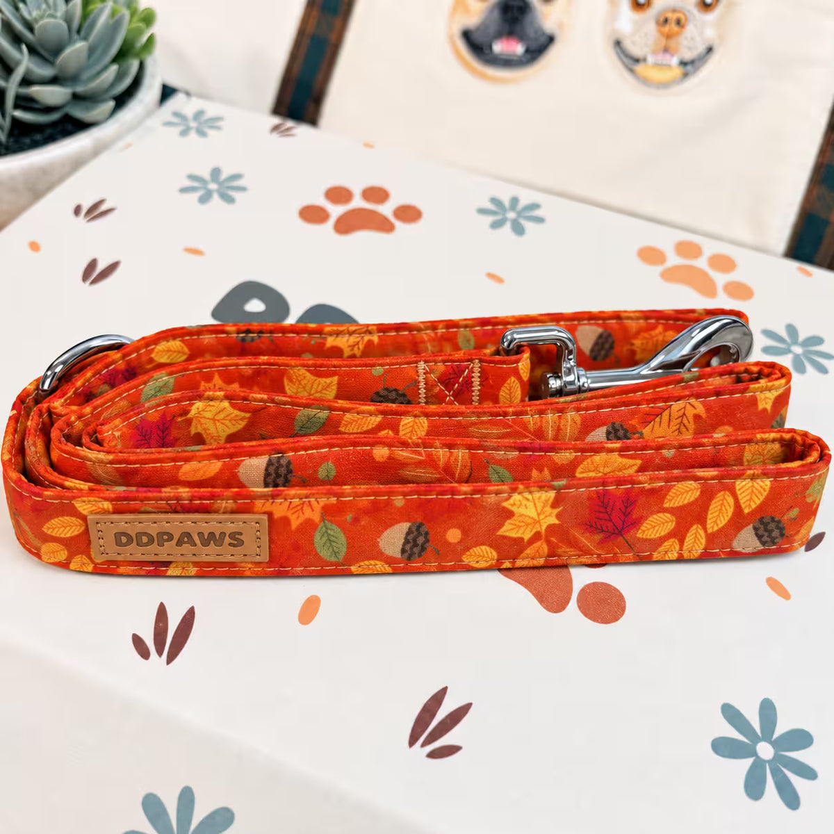 Designed Falling Leaves Dog Vest Set