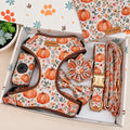 Entworfenes florales Hundegeschirr-Set [Maßanfertigung]