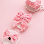 Valentine Rose Dog Harness, Collar & Leash Set – Floral Puppy Walking Set