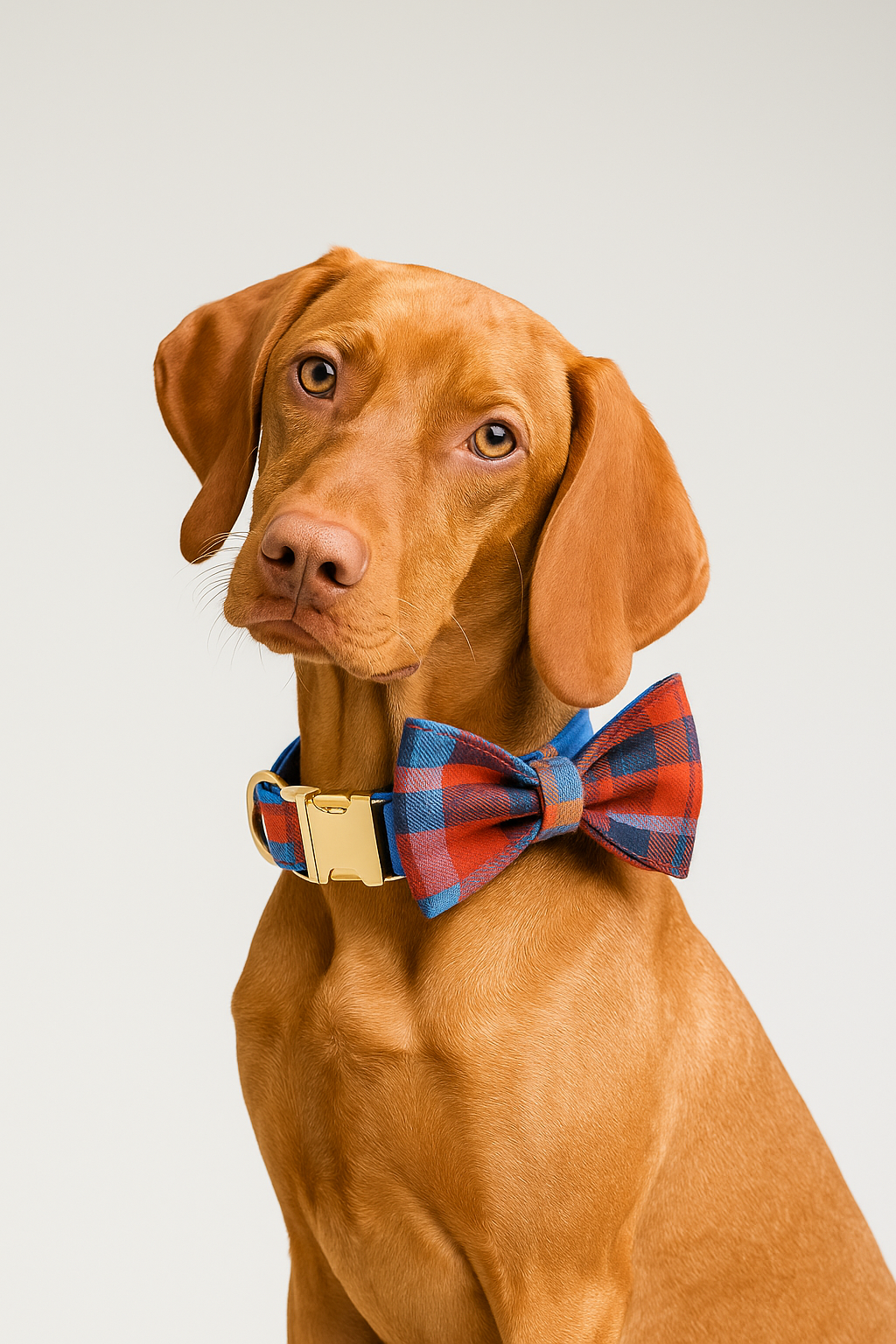 Grid Cotton Customized Designer Personalized Dog Collar, Leash & Harness Set