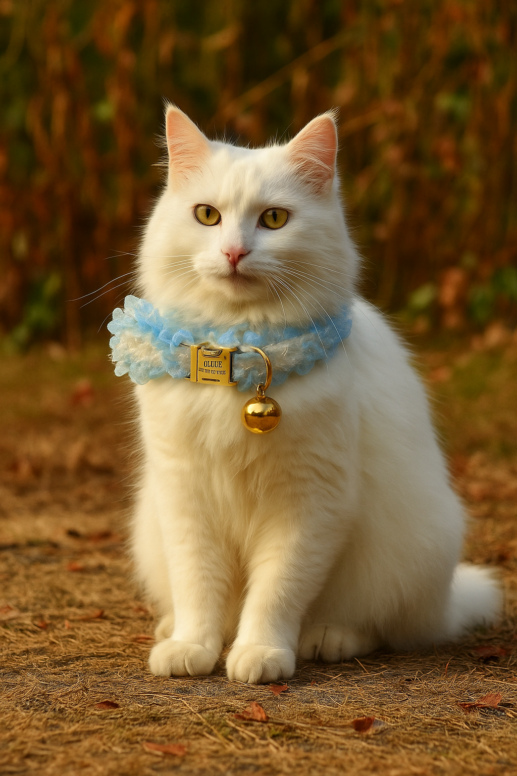 Lace Cat Collar  – Personalized Engraved Nameplate, Padded Small Dogs