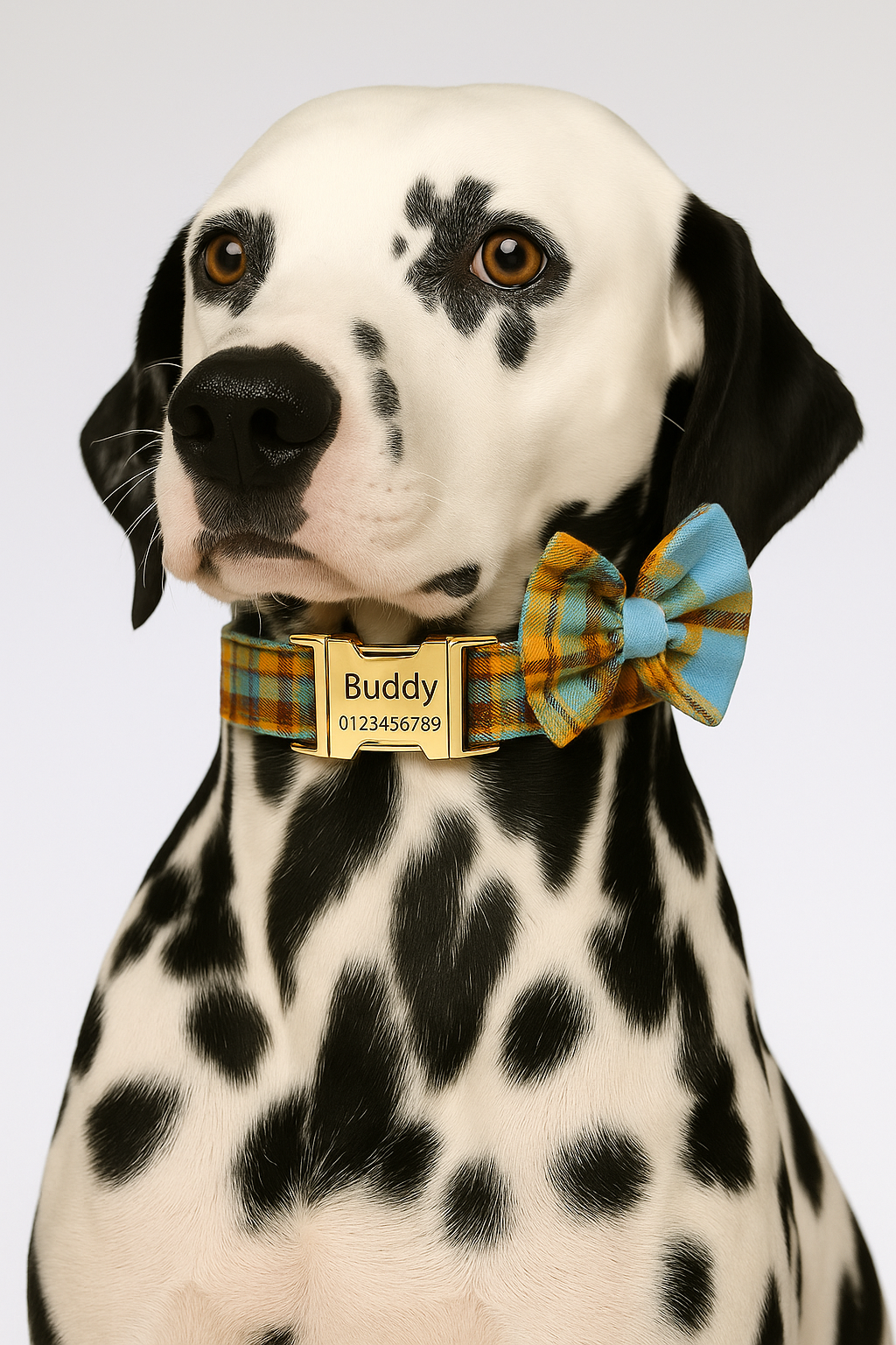 Grid Personalized Dog Collar, Leash & Harness Set