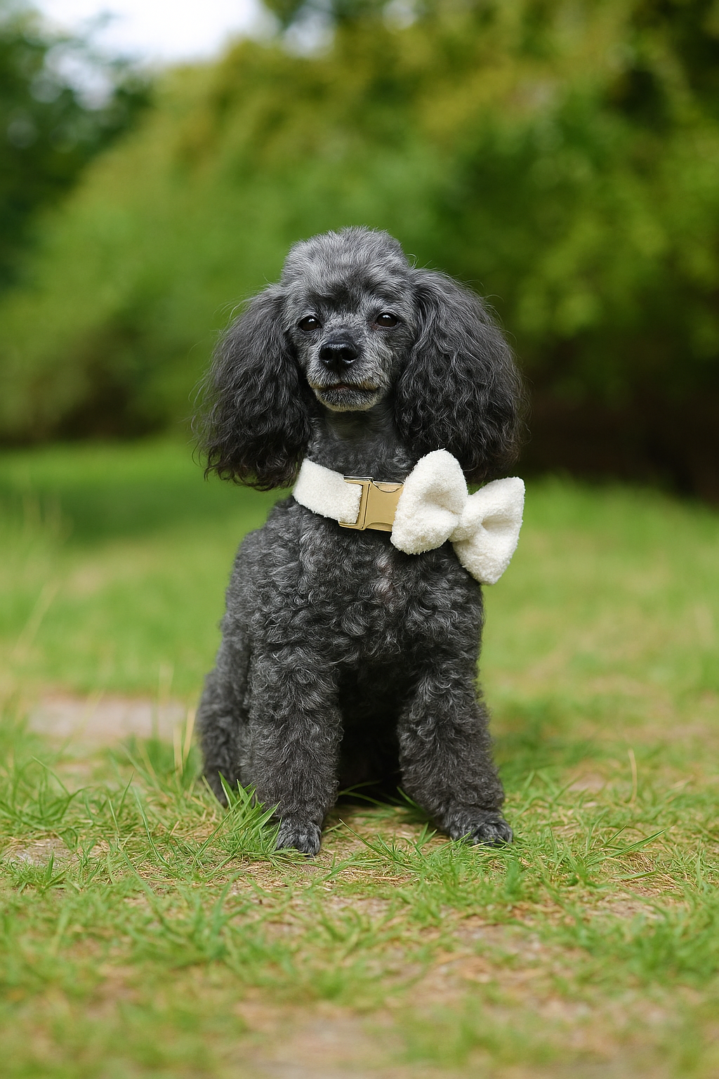 Wedding Handmade Knitted Personalized Dog Collar, Leash & Harness Set