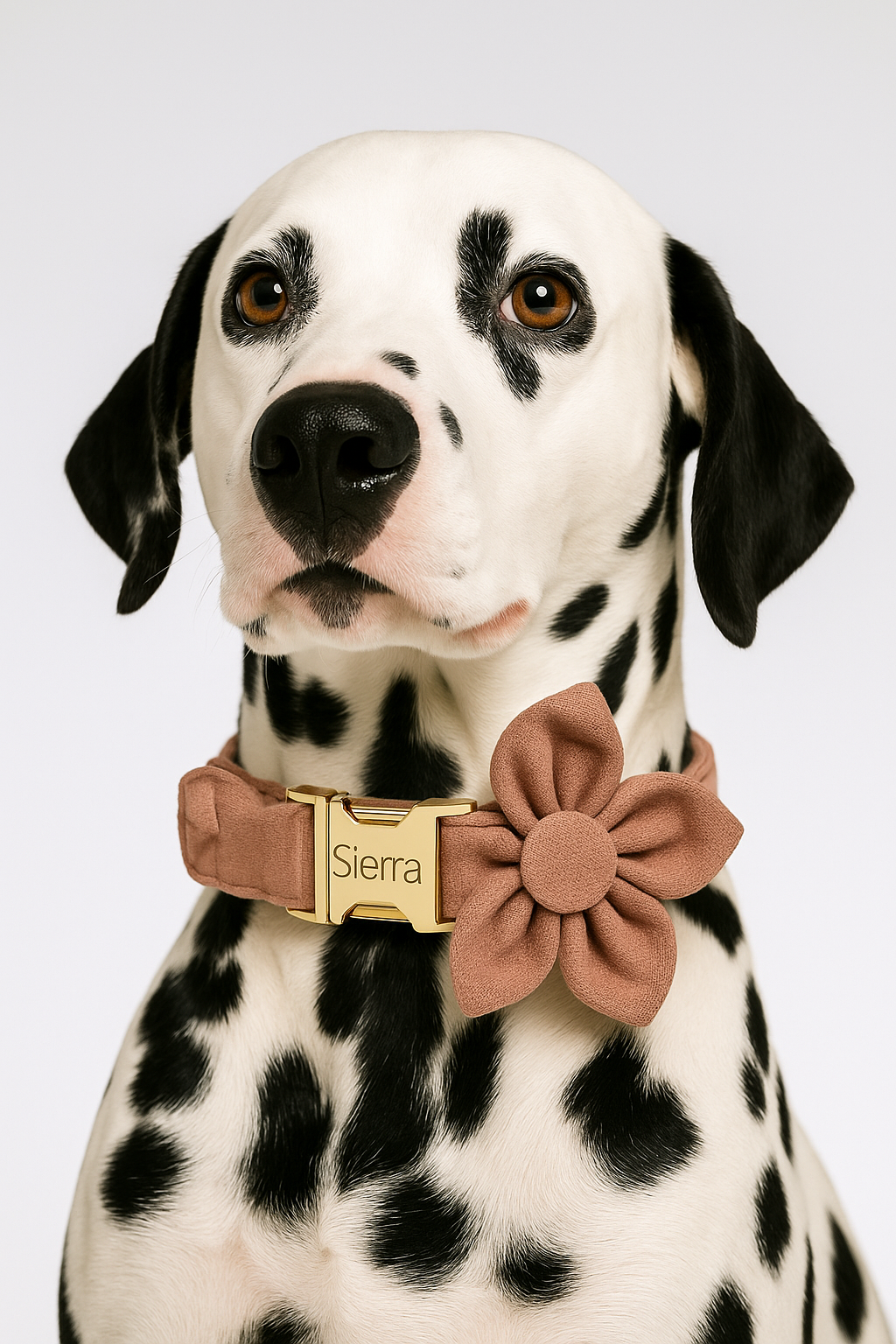 Pink Velvet Personalized Dog Collar, Leash & Harness Set