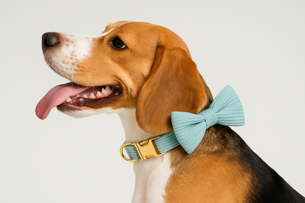 Lake Green Corduroy Personalized Dog Collar, Leash & Harness Set