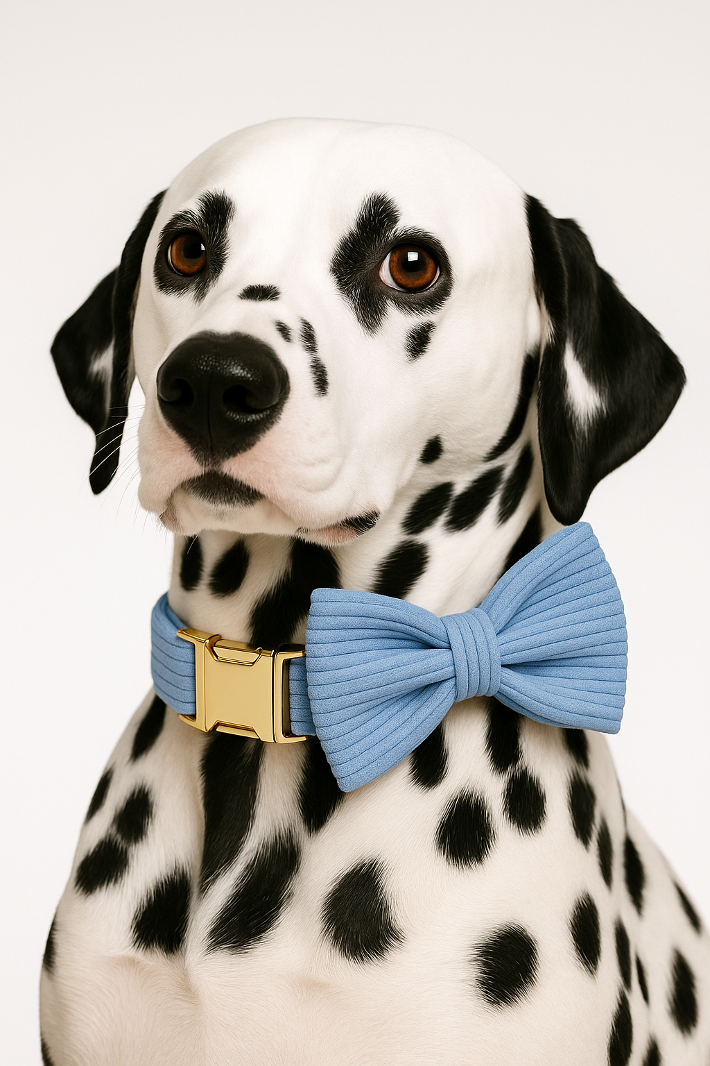 Blue Corduroy Personalized Dog Collar, Leash & Harness Set