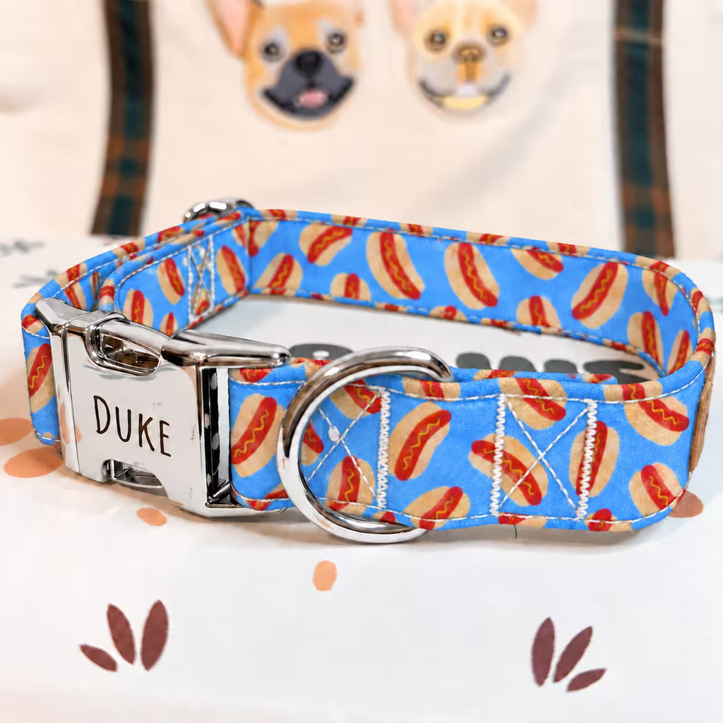 Designed Blue Hot Dog Vest Set
