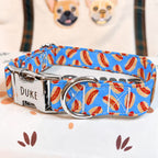 Designed Blue Hot Dog Vest Set