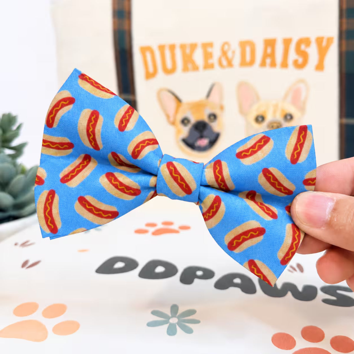 Designed Blue Hot Dog Vest Set