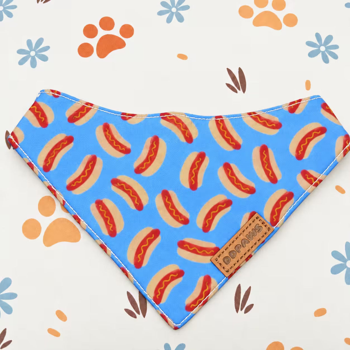 Designed Blue Hot Dog Vest Set