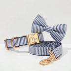 Designed Navy White Plaid Set