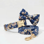Blue Bloom Soft Floral Collar Leash Set