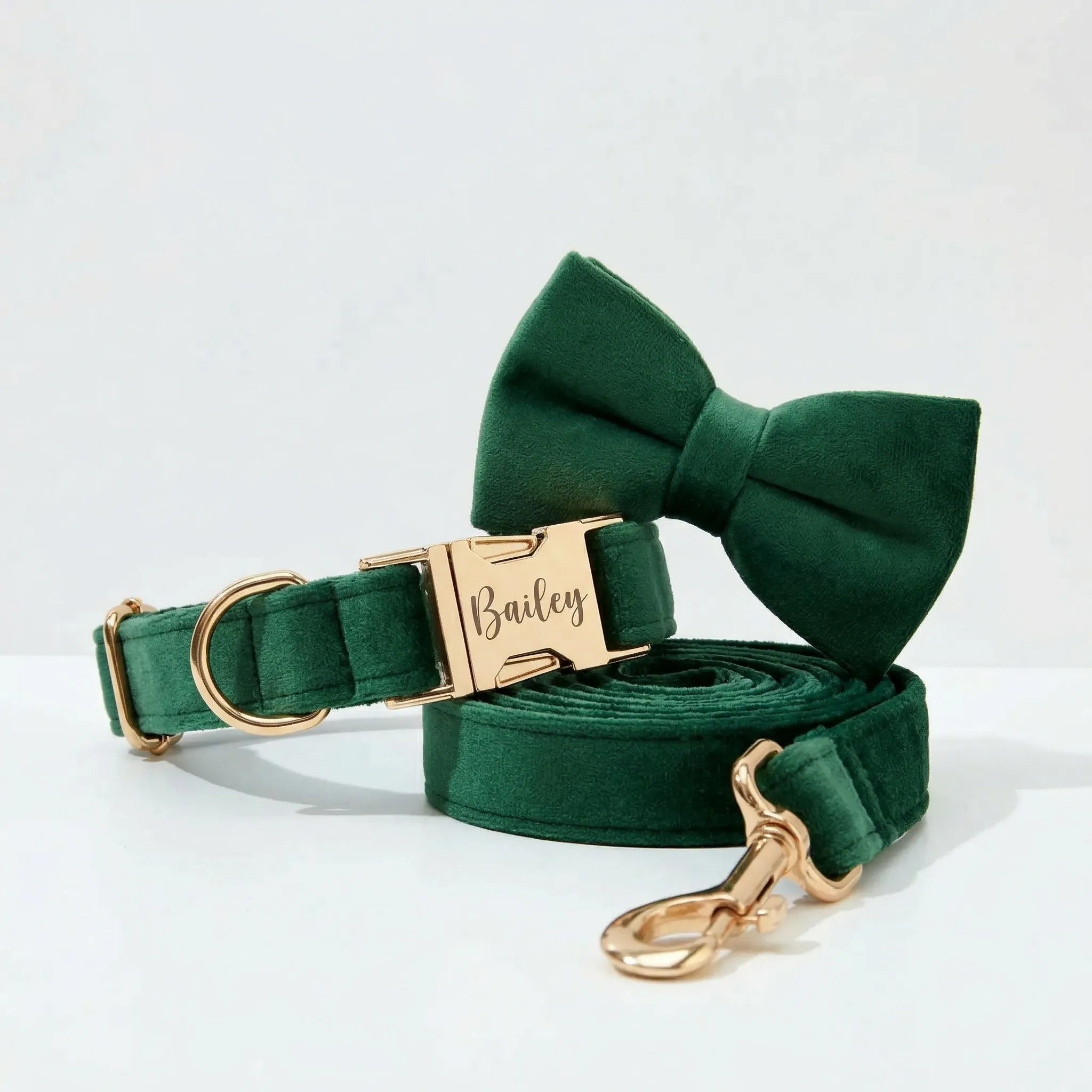 D&D Paws Forest Green Velvet Set