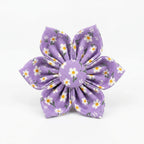 Designed Purple Daisy Dog Vest Set