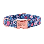 D&D Paws Designed Navy Retrol Floral Dog Vest Set