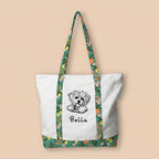 Embroidered Canvas Tote Bag