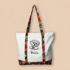 Embroidered Canvas Tote Bag