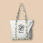 Embroidered Canvas Tote Bag