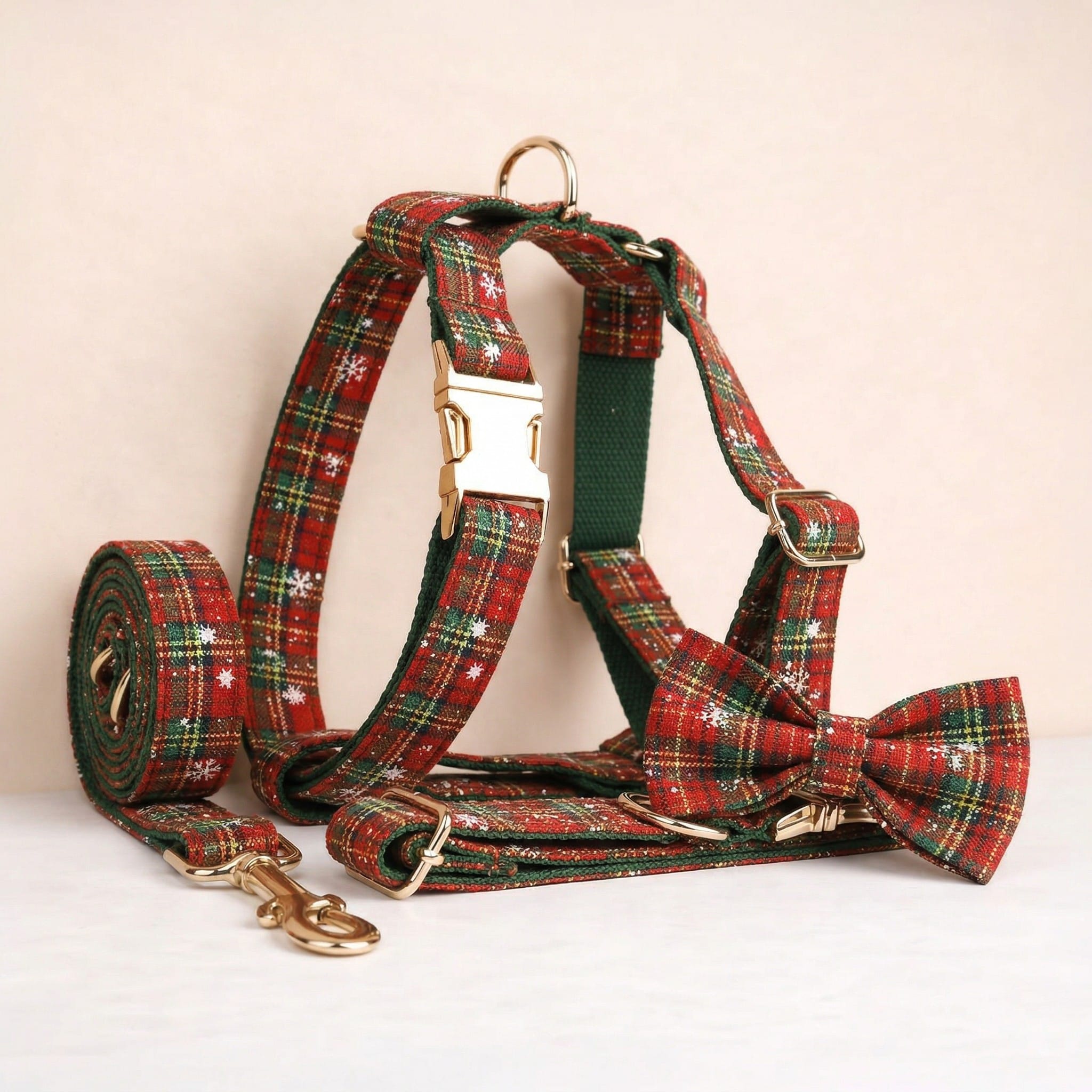 D&D Paws  Christmas Plaid Set