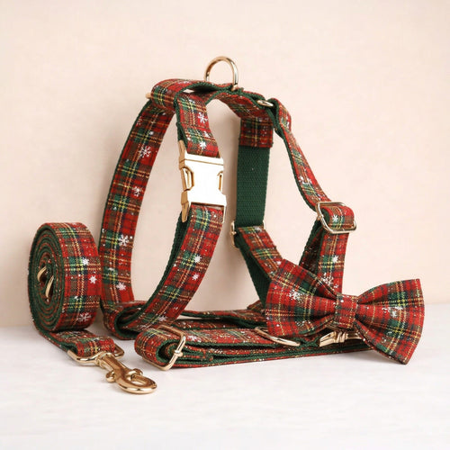 D&D Paws  Christmas Plaid Set
