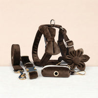 Dark Brown Velvet Set