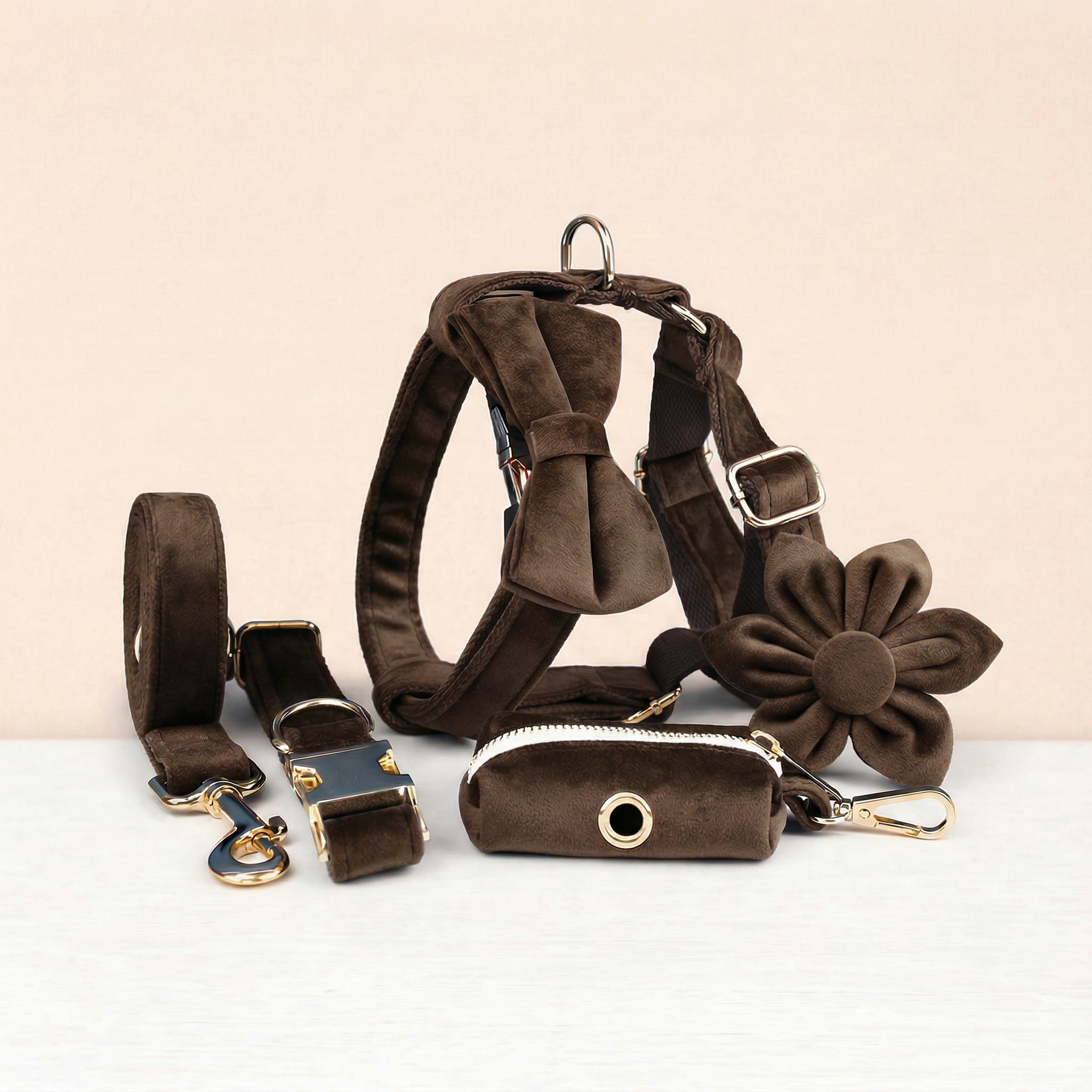 D&D Paws  Dark Brown Velvet Set
