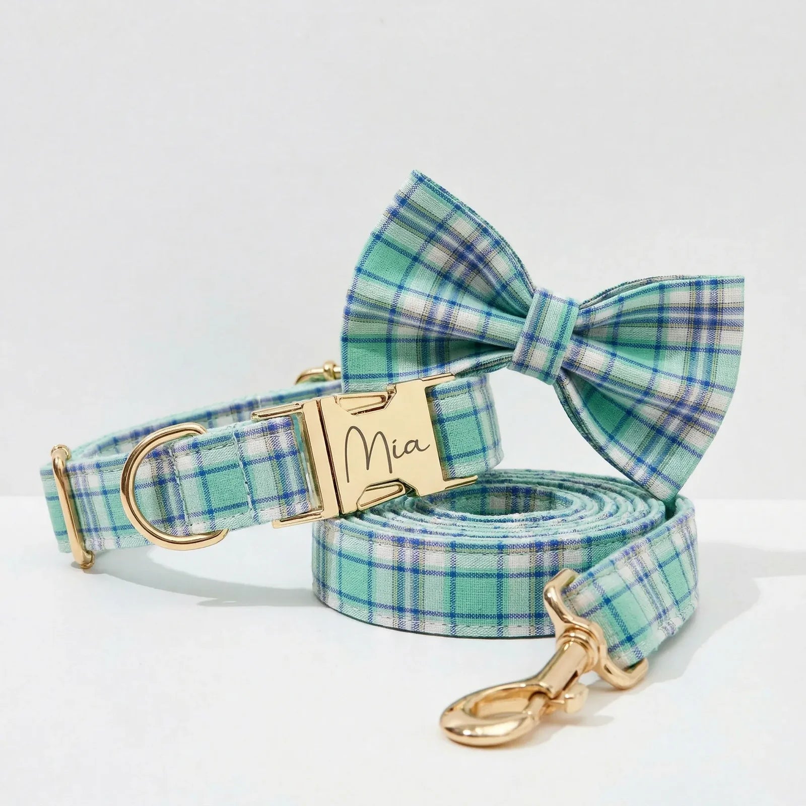 Lake Water Green Plaid Set
