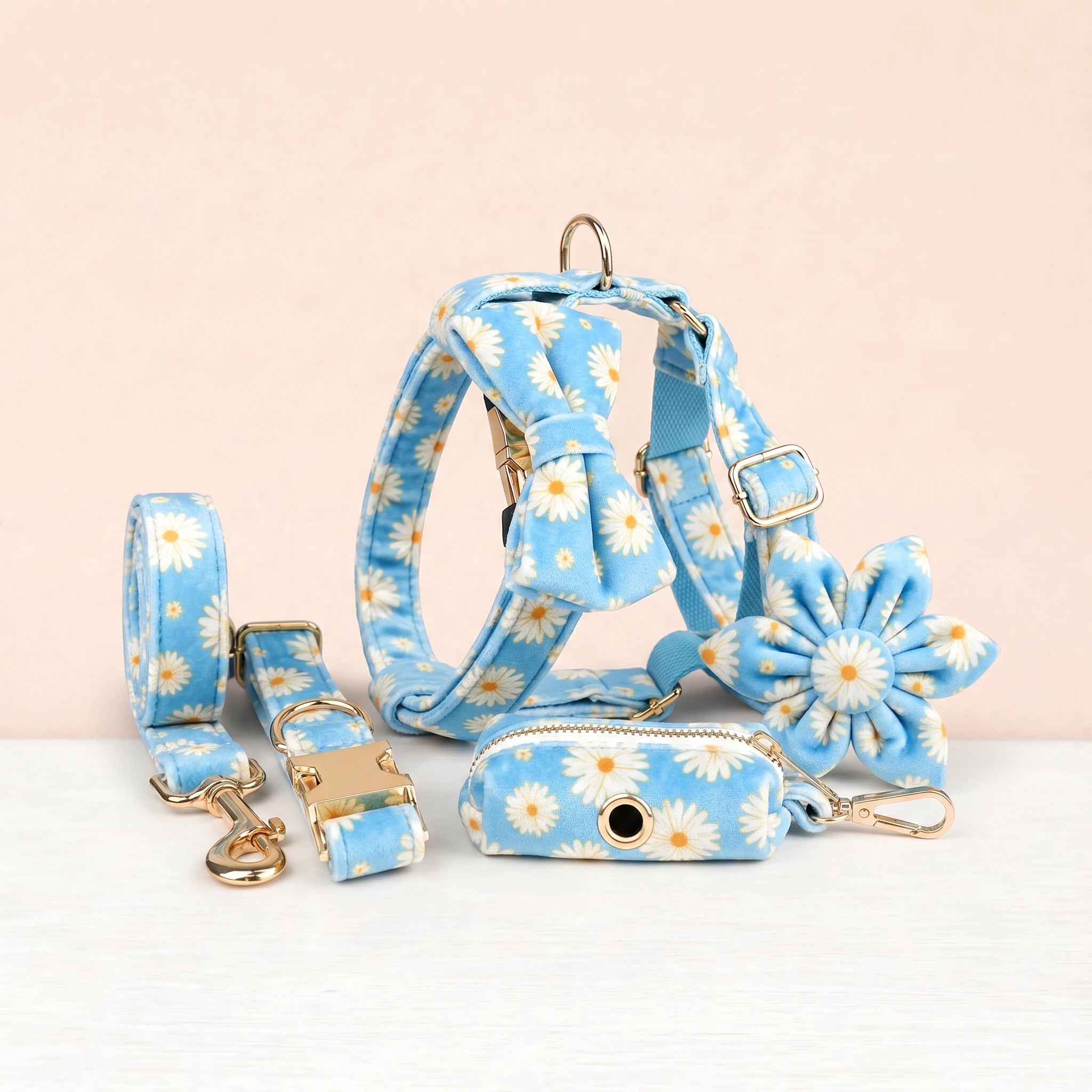 Blue Daisy Floral Set