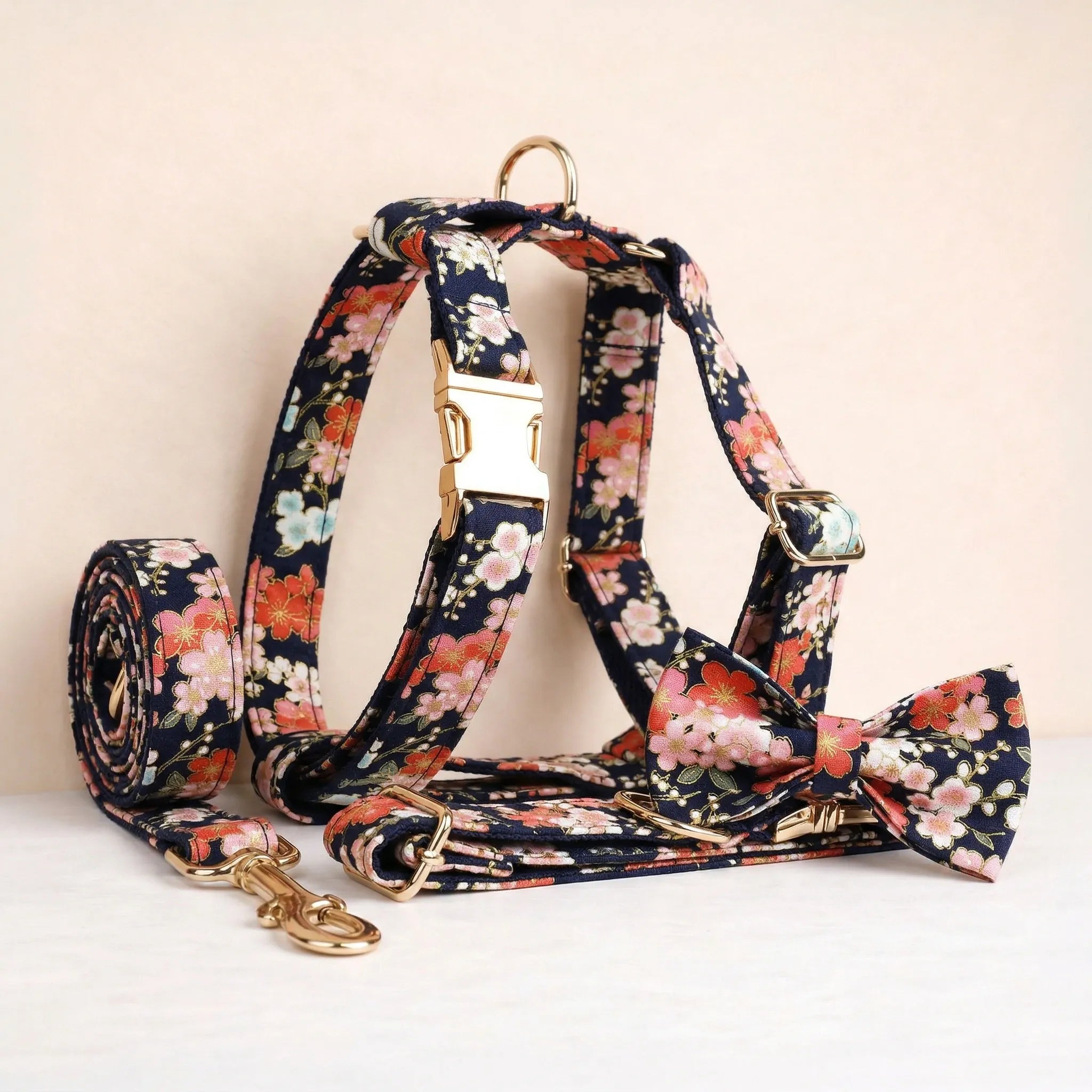 DDPaws  Black Bloom Soft Floral Set