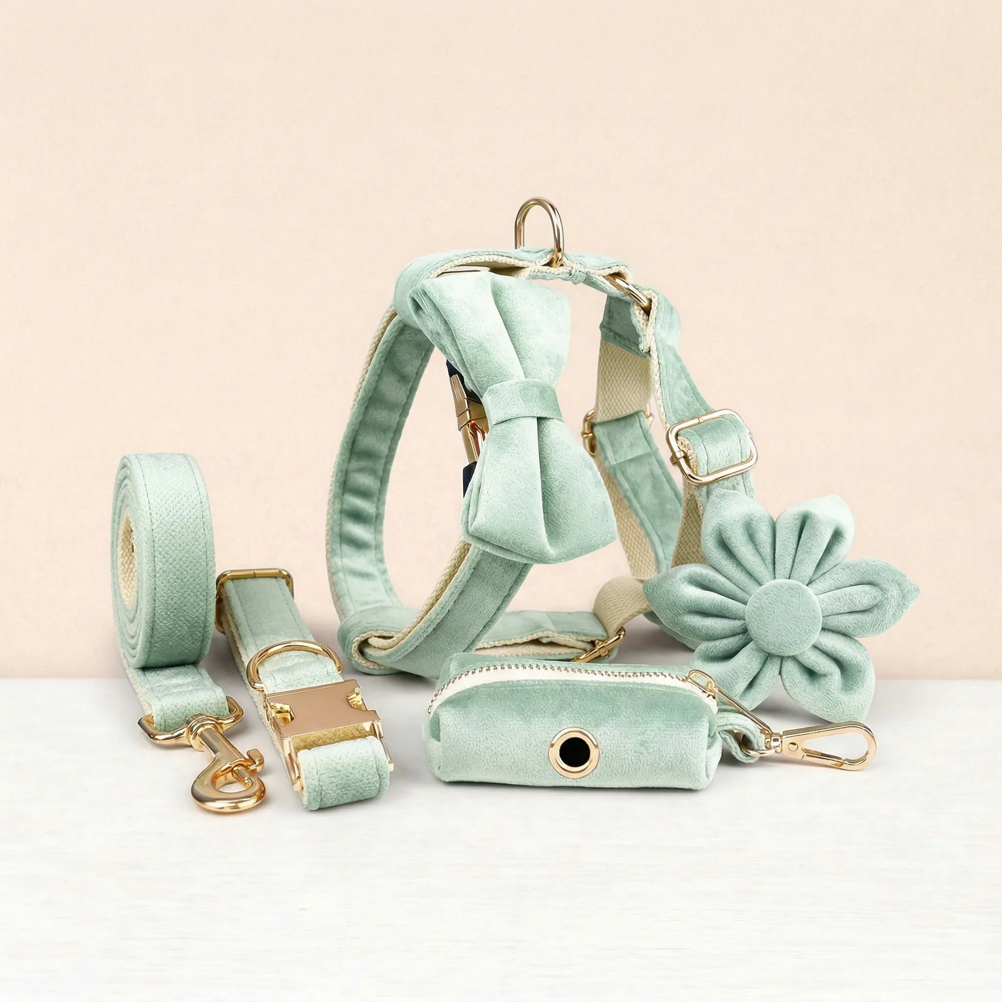 DDPaws  Mint Green Velvet Set