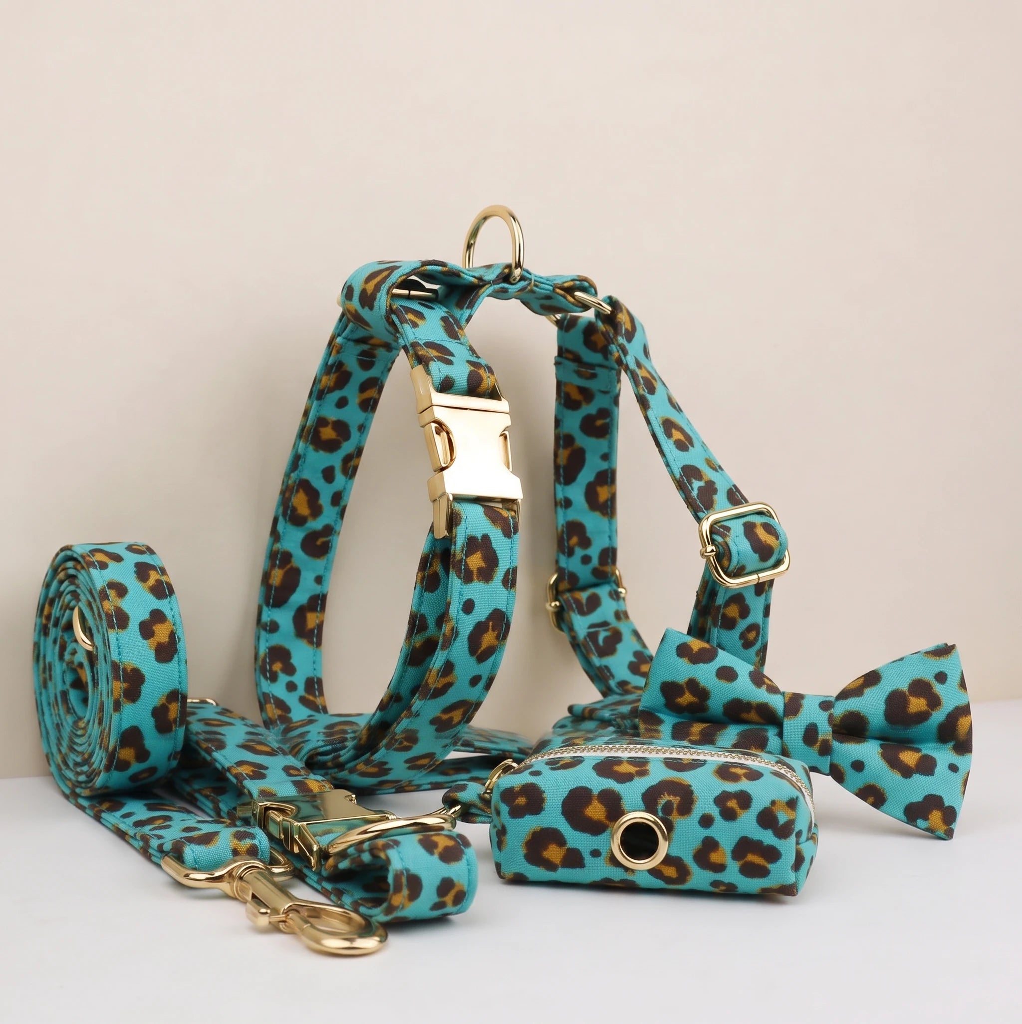 Aqua Leopard Set