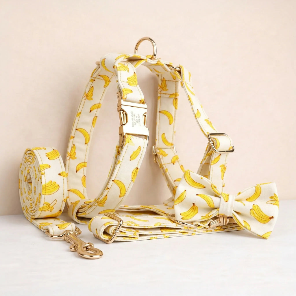 DDPaws  Banana Print Cotton Set