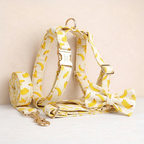 DDPaws  Banana Print Cotton Set