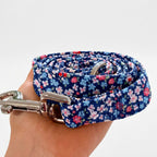 D&D Paws Leash Designed Navy Retrol Floral Dog Vest Set