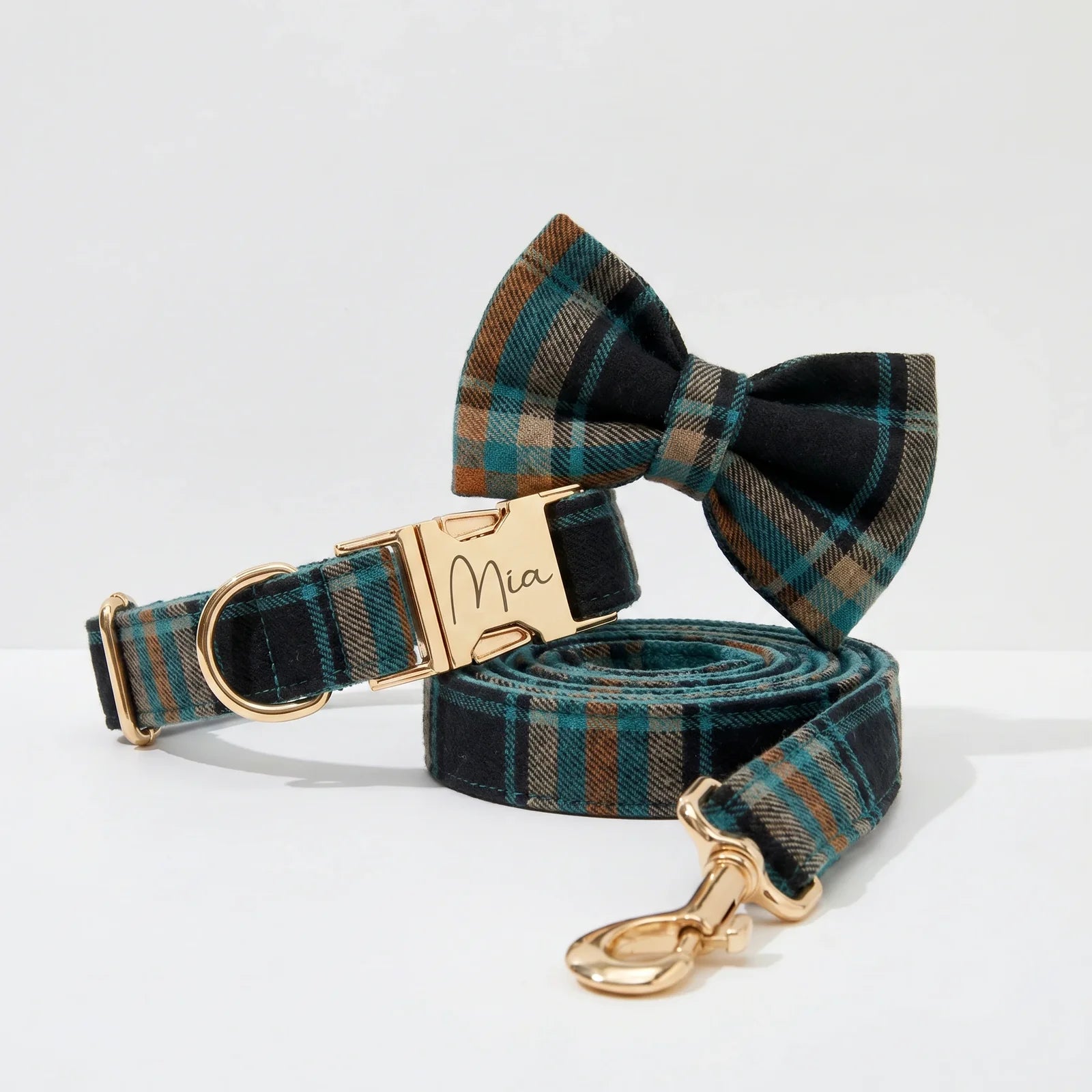 Plaid Emerald Fog Set