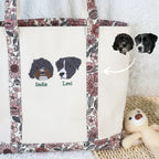 Embroidered Canvas Tote Bag