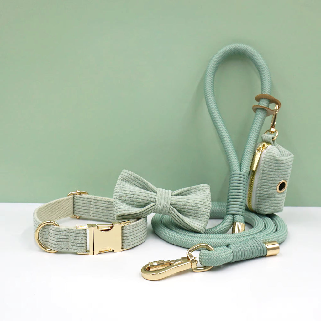 Personalized Corduroy Dog Walking Set