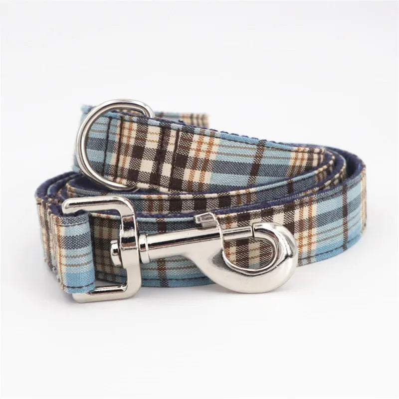 DDPaws  Designed Blue Brown Plaid Set [Made-to-Order]
