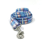 DDPaws  Leash / XS Blue Plaid Set